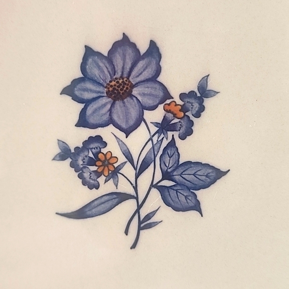 1986 Set of 2 Newcor Stoneware, Dinner Plates. 503 Versailles, Made in Japan - Picture 3 of 8